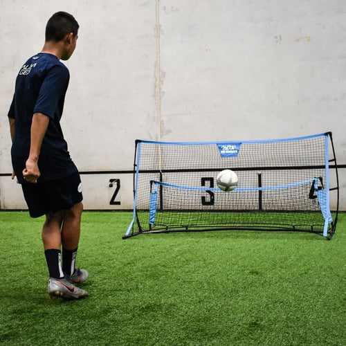 Alpha Gear 2 Sided Portable Rebounder - 2m x 1.1m Loop Side / 2m x 50cm Ground Passing Side