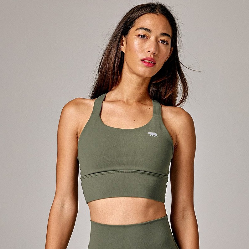 Running Bare Power Up Long Line Sports Bra