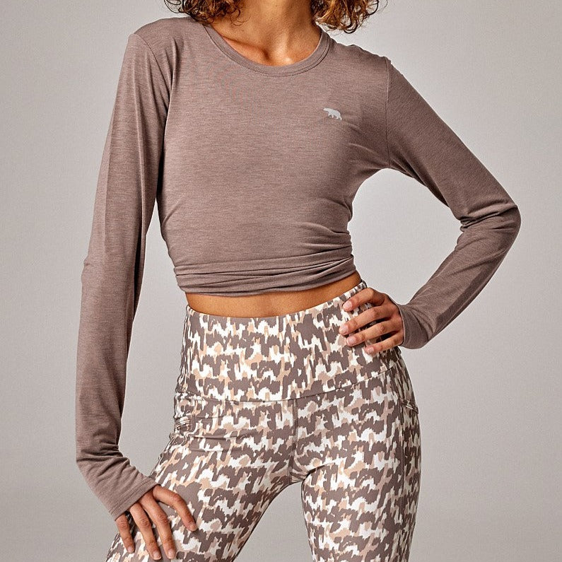 Running Bare Dante L/S Workout Tee W/Thumbholes