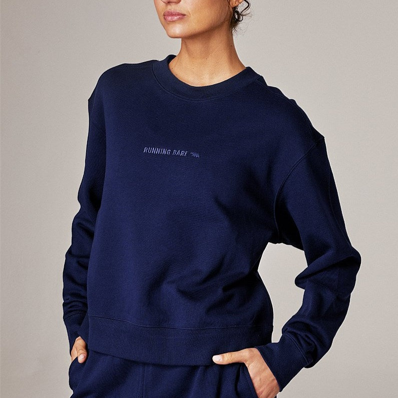 Running Bare Legacy Crew Neck Crop Sweatshirt