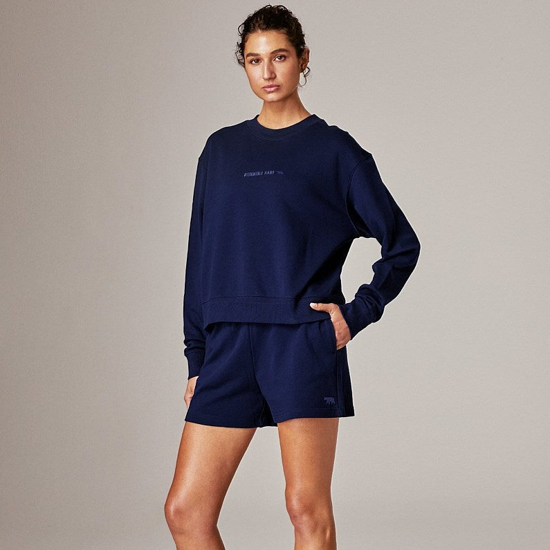 Running Bare Legacy Crew Neck Crop Sweatshirt