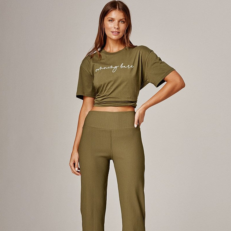 Running Bare totem 2.0 boyfriend tee