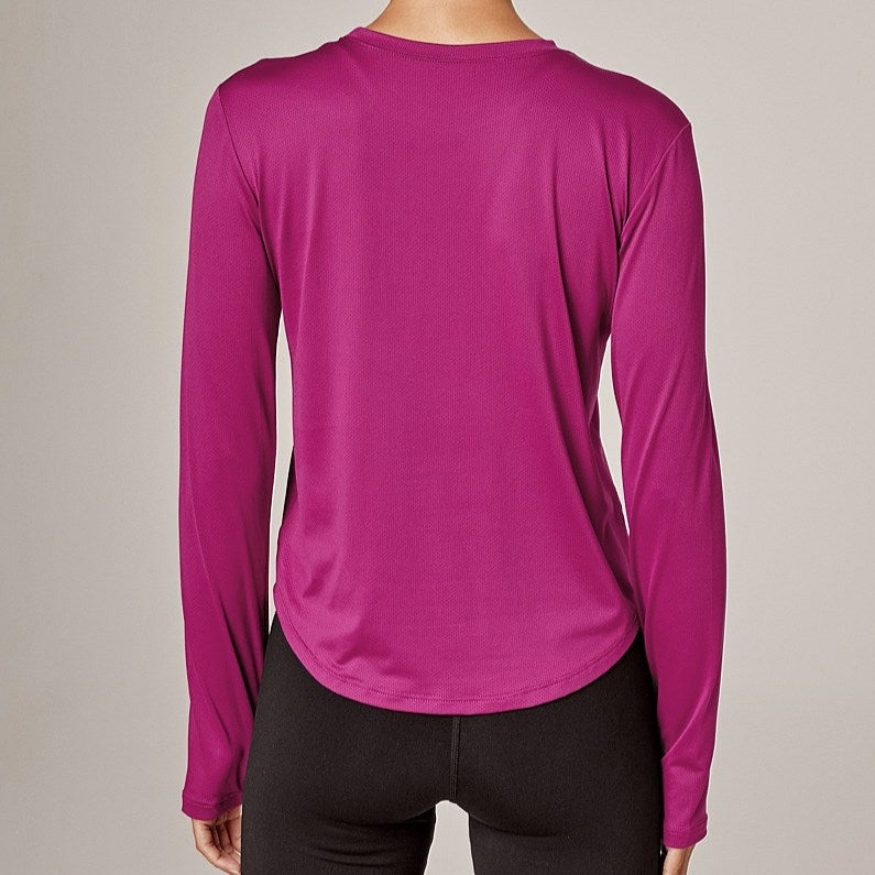 Running Bare victory crew l/s running tee w/thumbholes