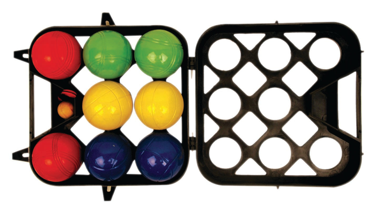 Alliance Boule Set Coloured Metal In Case