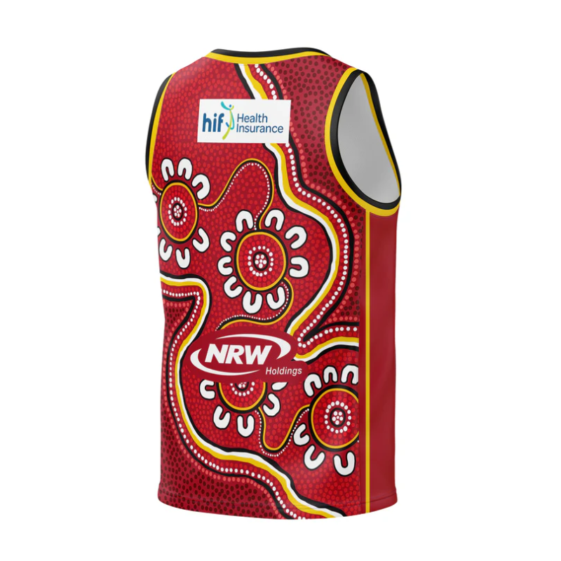 NBL Perth Wildcats Indigenous Jersey Authentic V-Neck