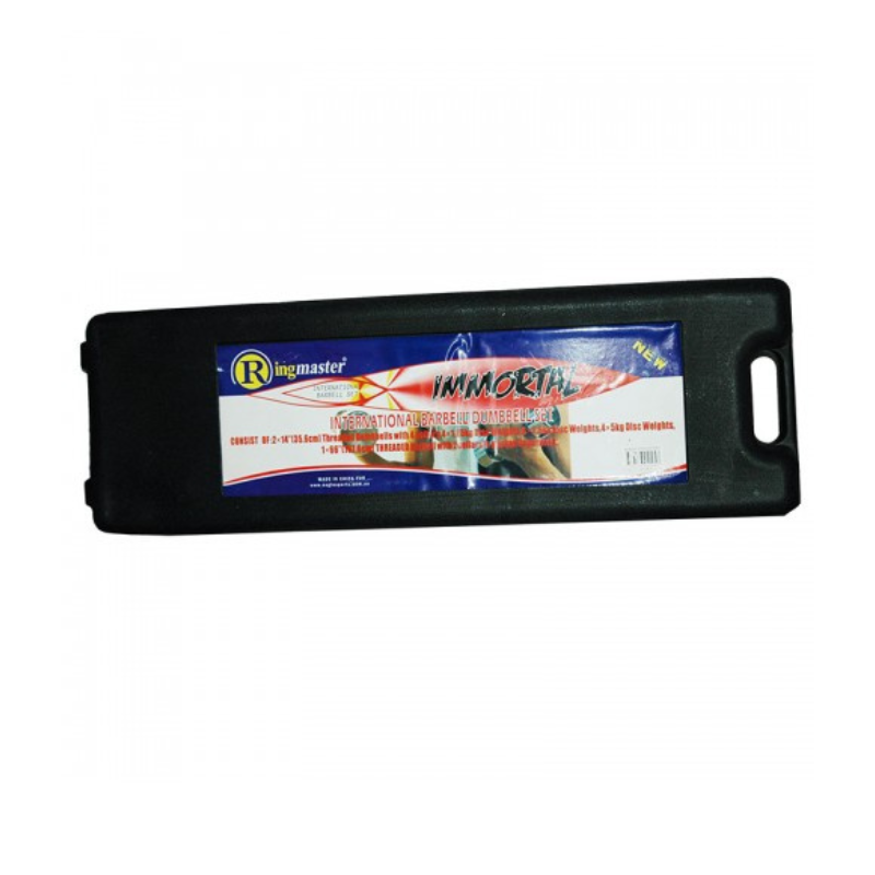 Ringmaster 50Kg Weight Set With 1Pc Bar And Carry Case