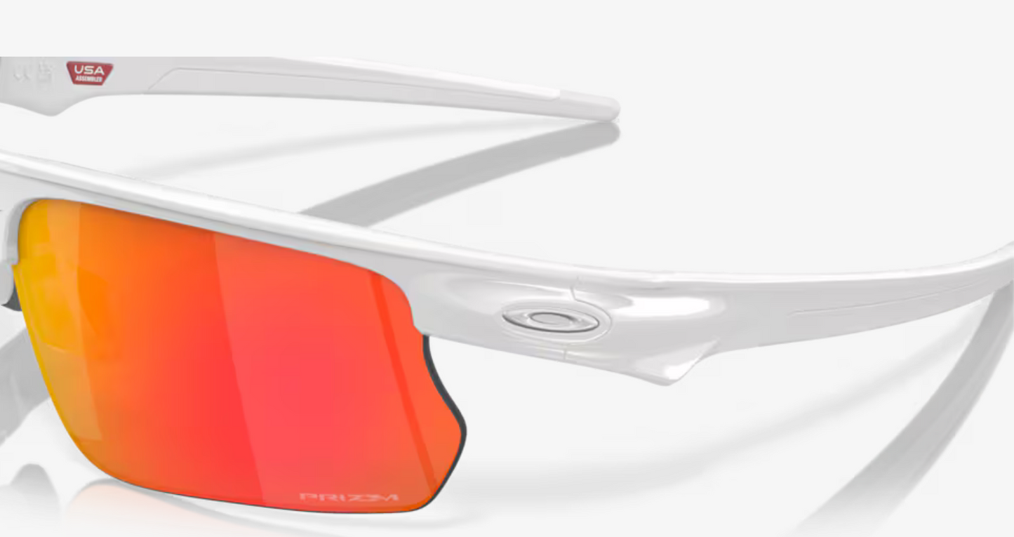 Oakley Bisphaera Polished White W/ Prizm Ruby