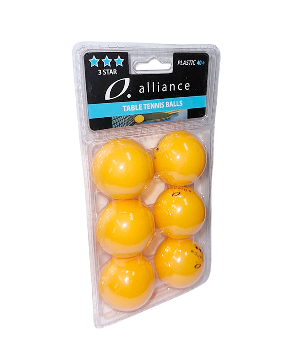 Alliance Table Tennis Balls 40+ Abs 3 Star