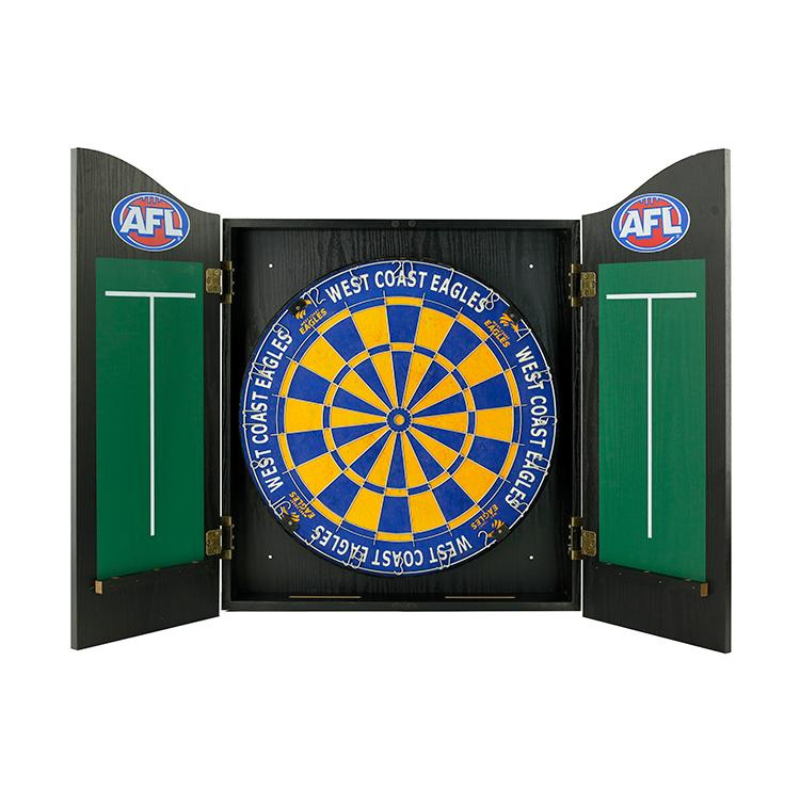 AFL Dartboard & Cabinet Set WCE
