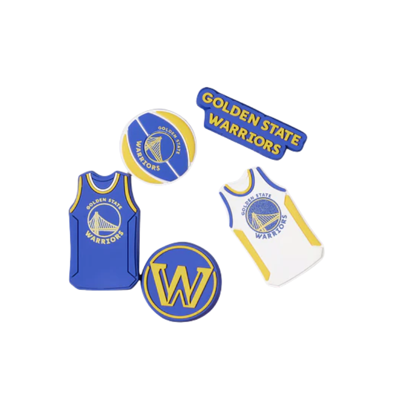 Crocs NBA Charms Golden State Warriors 5pk