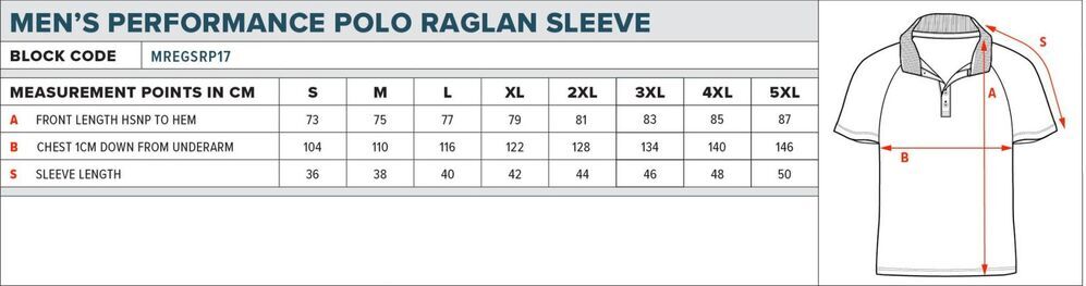 AFL Mens Performance Polo Egls