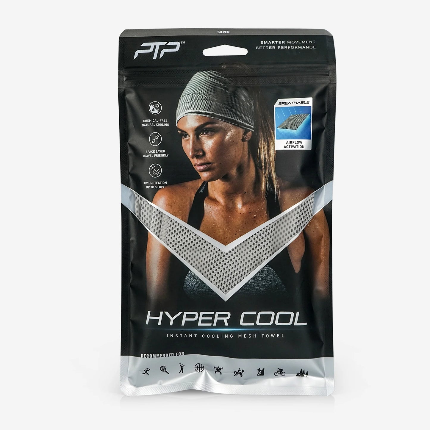 PTP Hyper Cool Towel Grey Regular