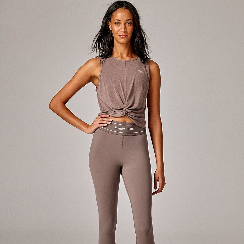 Running Bare Love Me Knot Cropped Workout Tank
