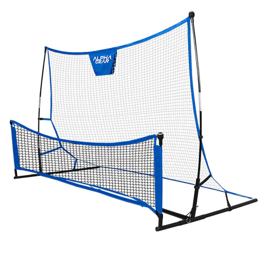 Alpha Gear 2 Sided Portable Rebounder - 2m x 1.1m Loop Side / 2m x 50cm Ground Passing Side