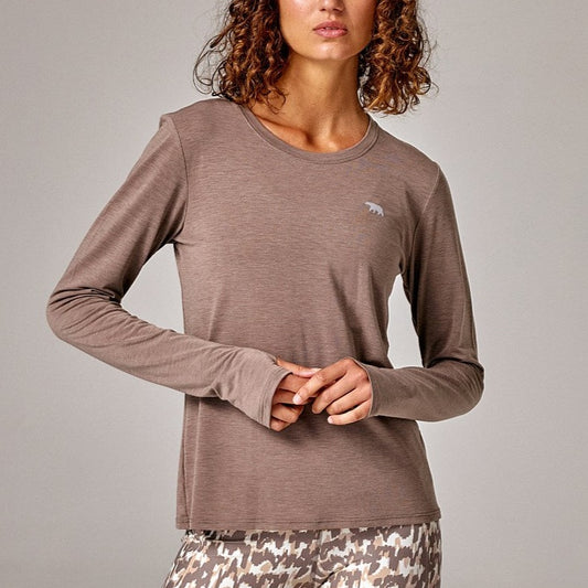 Running Bare Dante L/S Workout Tee W/Thumbholes