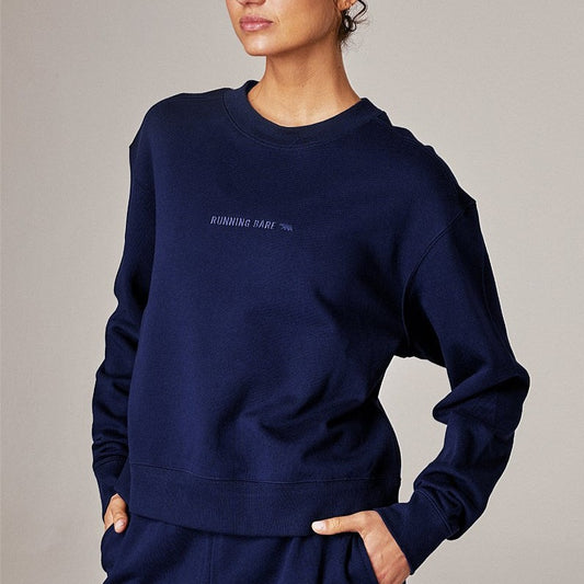 Running Bare Legacy Crew Neck Crop Sweatshirt