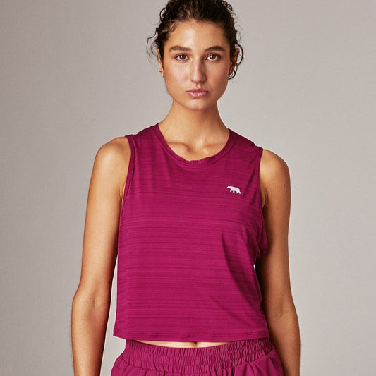 Running Bare Cosmic Allure Crop Workout Tank