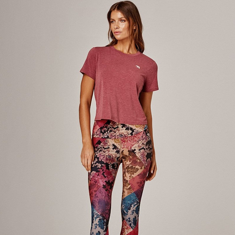 Running Bare elevate seacell workout crop tee