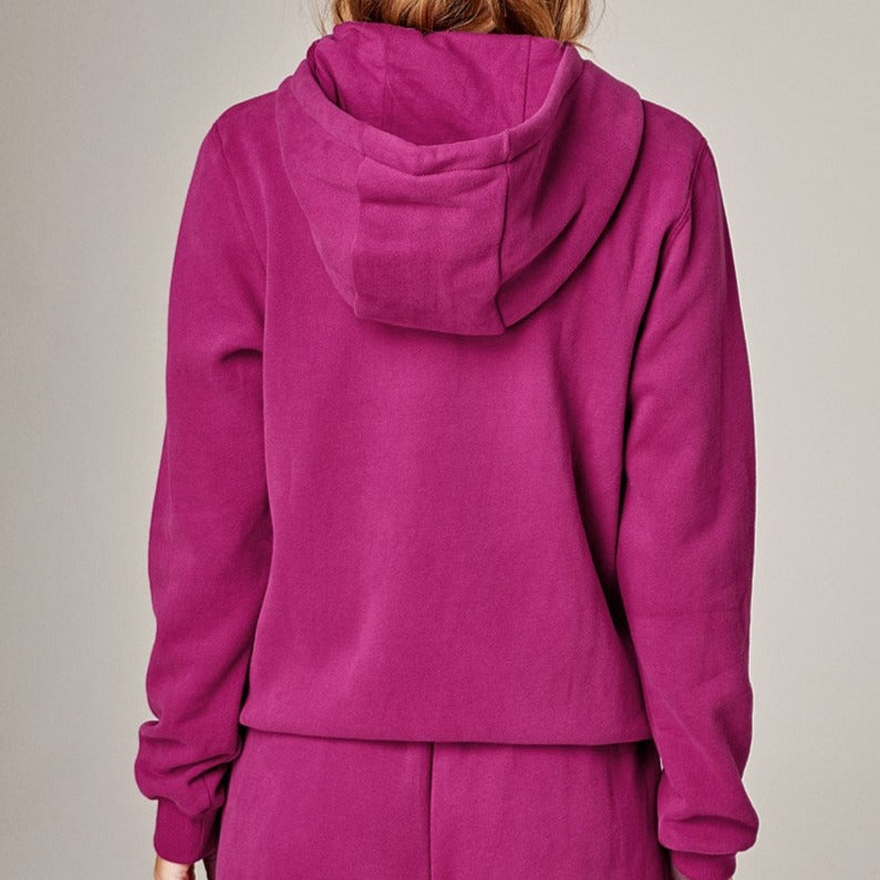 Running Bare team zip front hoodie