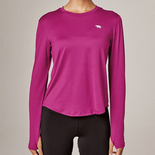 Running Bare victory crew l/s running tee w/thumbholes