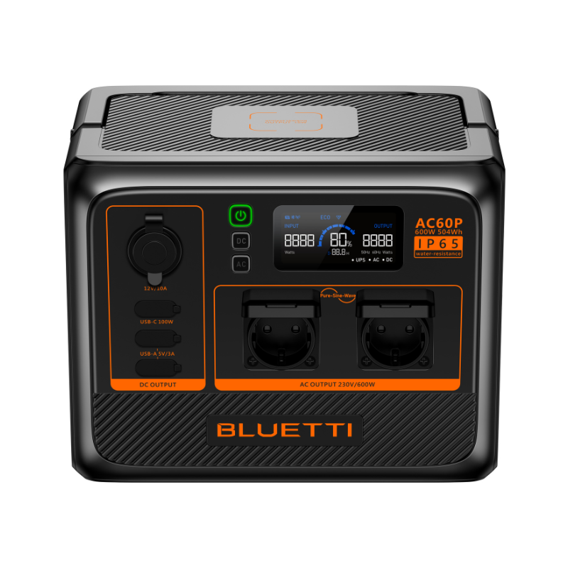 BLUETTI AC60P Portable Power Station | 600W 504Wh