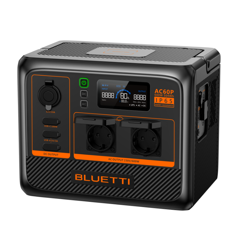BLUETTI AC60P Portable Power Station | 600W 504Wh
