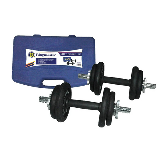 Ringmaster 20Kg Dumbbell Set With Carry Case