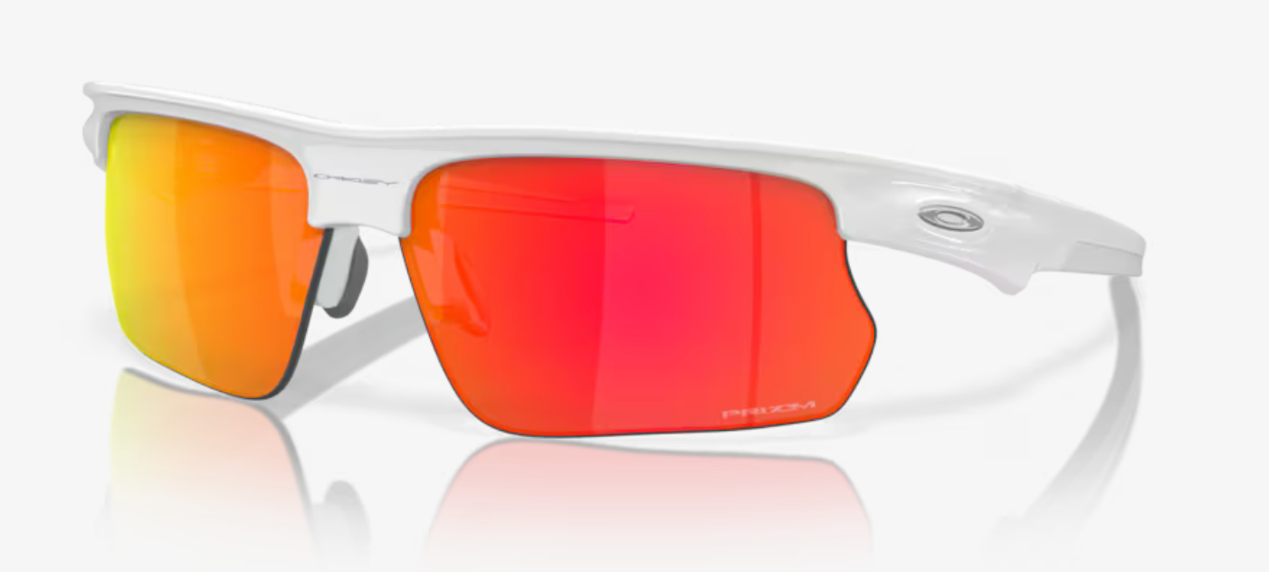 Oakley Bisphaera Polished White W/ Prizm Ruby