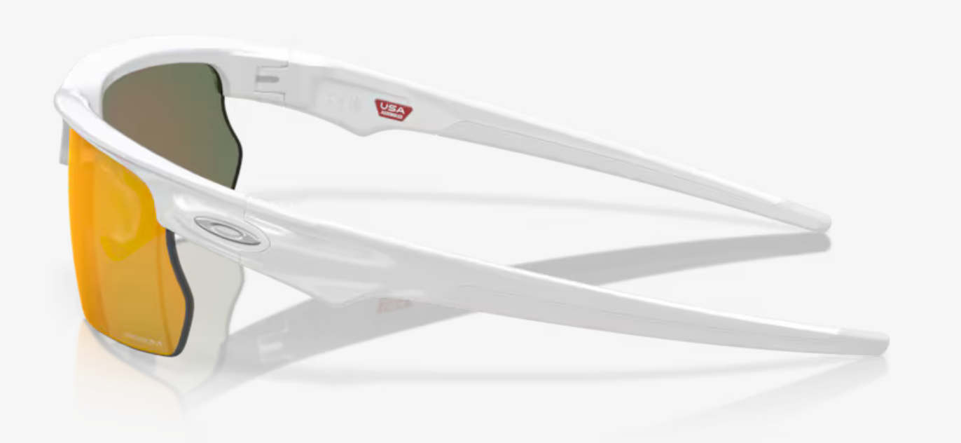 Oakley Bisphaera Polished White W/ Prizm Ruby