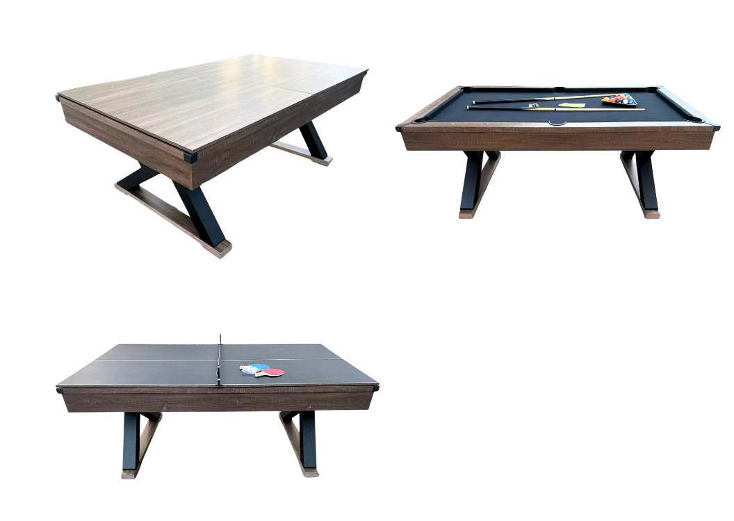 Alliance PDX Pool Table 7Ft Timber Finish With MDF Top Black Felt