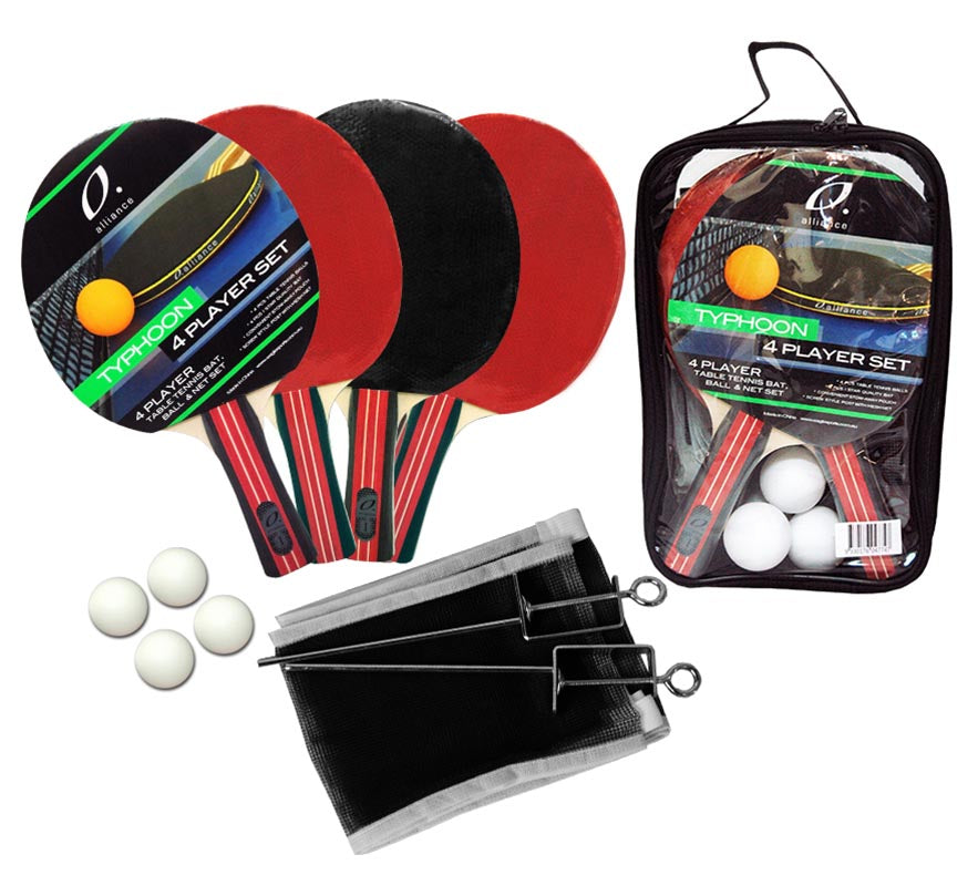 Alliance 4 Player Typhoon Table Tennis Set