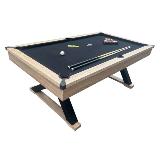Alliance PDX Pool Table 7ft Beech/Black Felt with MDF Top