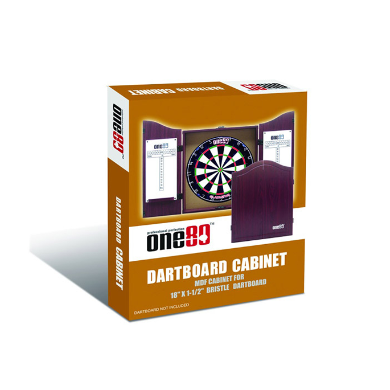 ONE80 R/Wood Gable Dartboard Cabinet
