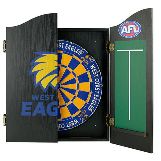 AFL Dartboard & Cabinet Set WCE
