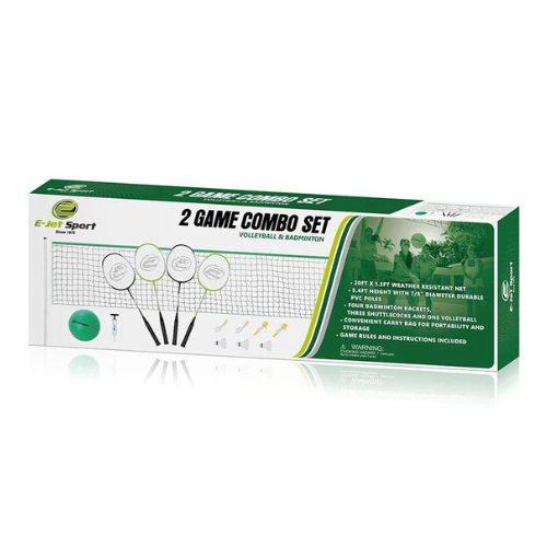 Ejet Sport Badminton And Volleyball 2 In 1 Combo Set