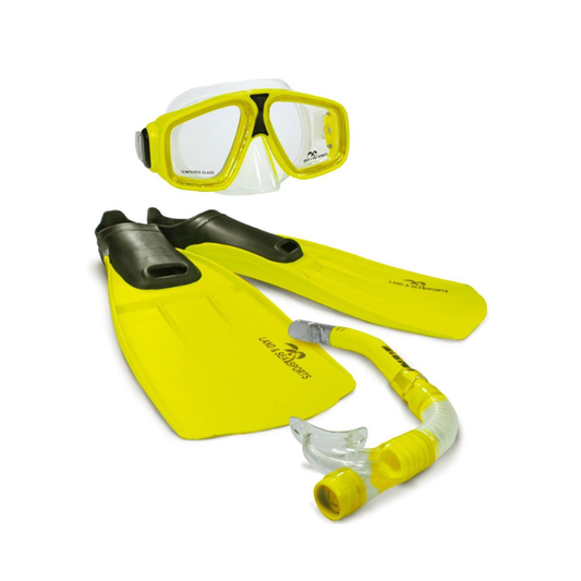 Land & Sea Adventurer Silicone Mask, Snorkel and Fin Set