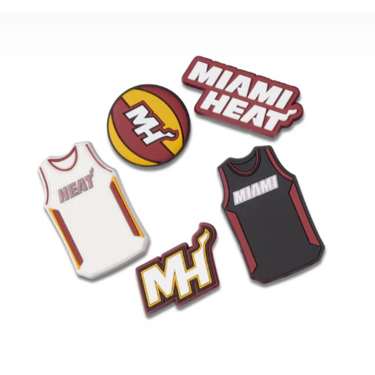 Crocs NBA Charms Miami Heat 5pk