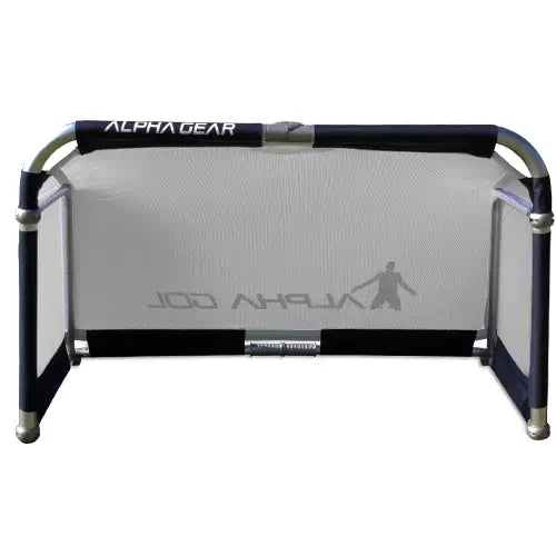 Alpha Gear New 2m x 1m Elite Aluminium Folding Goal - Rubber Base Pads - Single