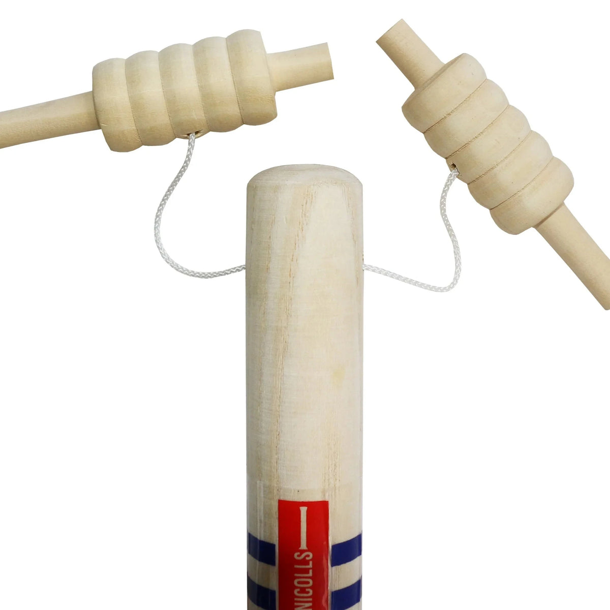 Gray Nicolls Wooden Spring Return Stumps W String Bails