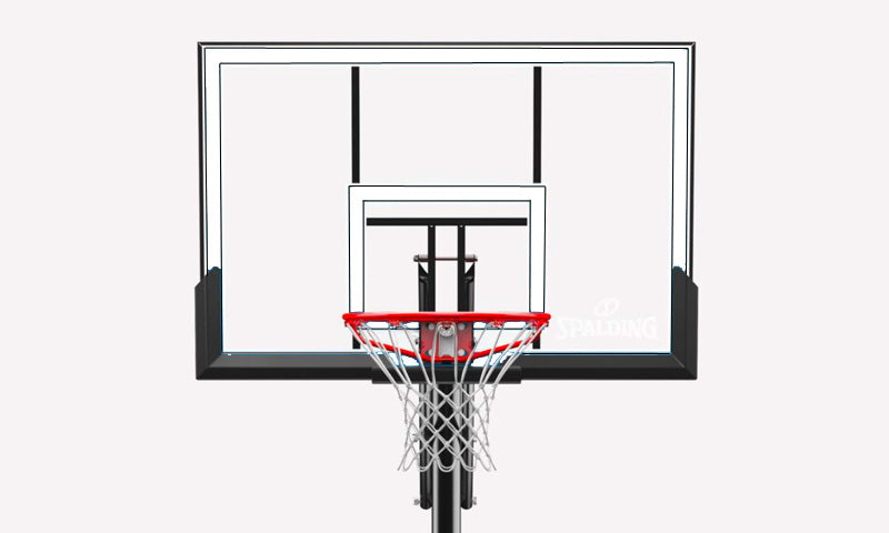 Spalding Portable System - 52in Acrylic (Pro Glide Advanced Lift)