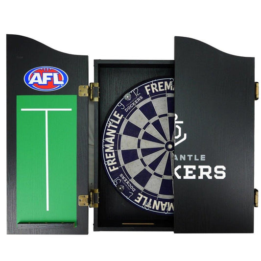 AFL Dartboard Cabinet Combo Freo